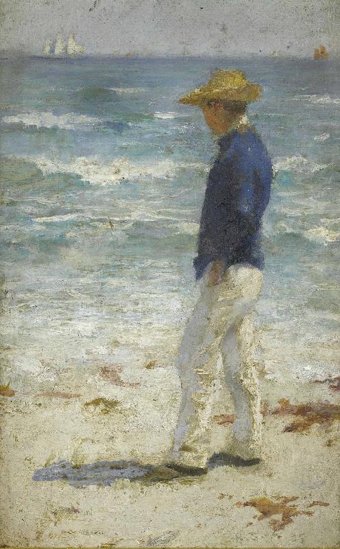 Henry Scott Tuke Looking out to sea oil painting image
